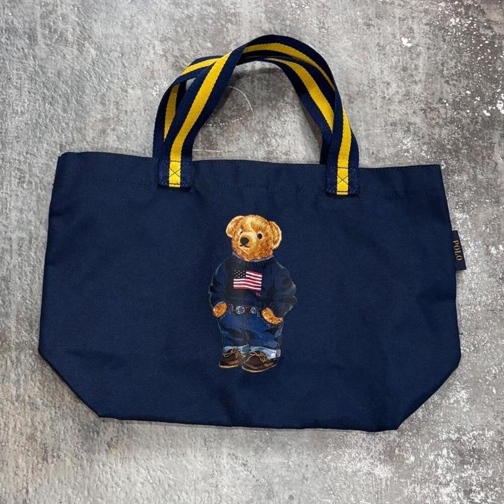 Polo Ralph Lauren Navy Blue Polo Bear Tote Bag!